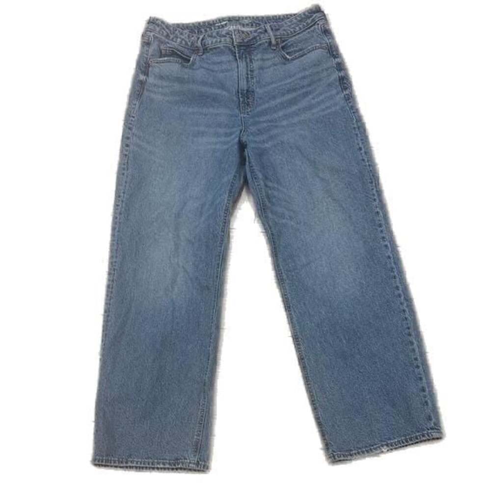 Old Navy Plus Size Sky-Hi Wide Leg Jeans Size 14